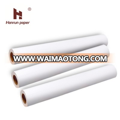 70/80/90/100gsm 36''/44''/64'' Full Sticky High Tacky Dye Sublimation Transfer Paper Roll For Garment